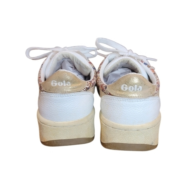 Gola Anthropologie Grand Slam Floral White Sneakers Size 7 - Picture 4 of 8
